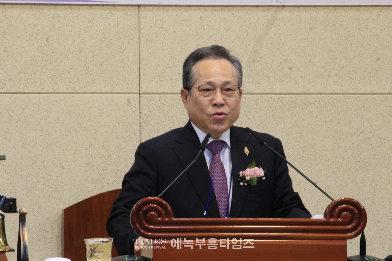 (사)한기부, 제55회 정기총회서 박승주 목사를 대표회장으로 선출하고 회무를 처리해.