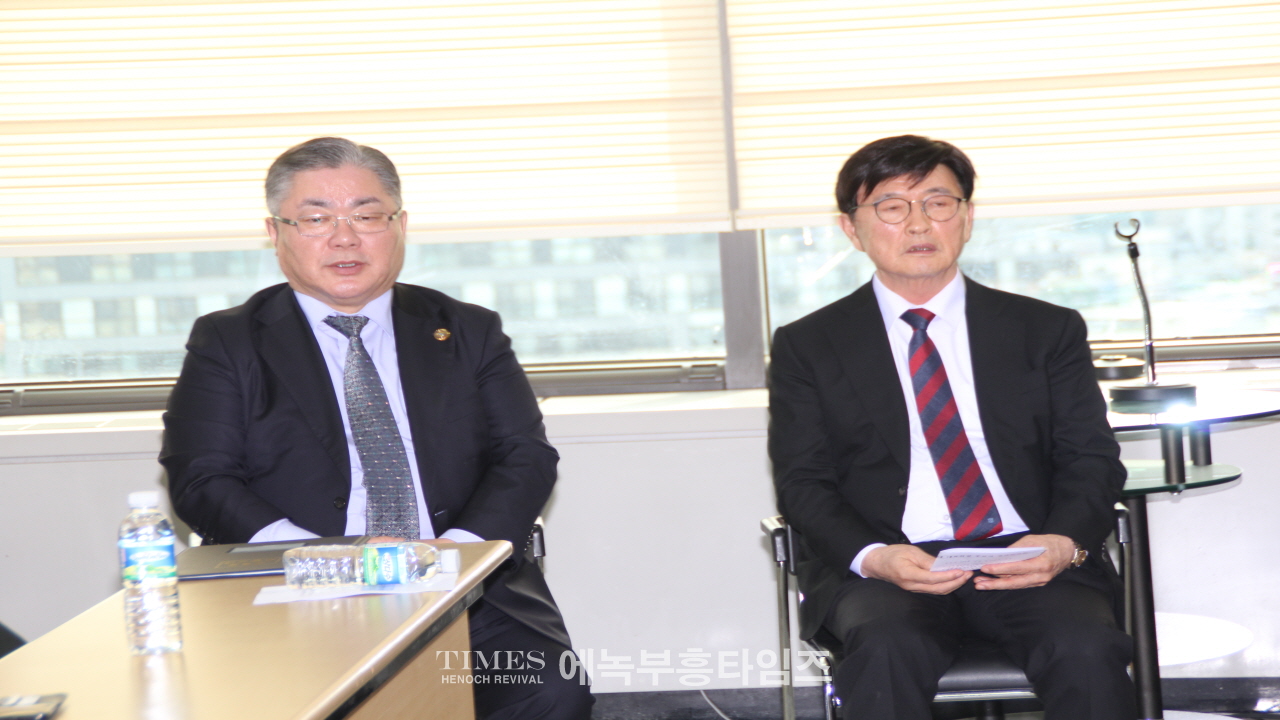 (사)한국기독교총연합회 제27대 대표회장 후보 정서영목사 정견발표회 가져.