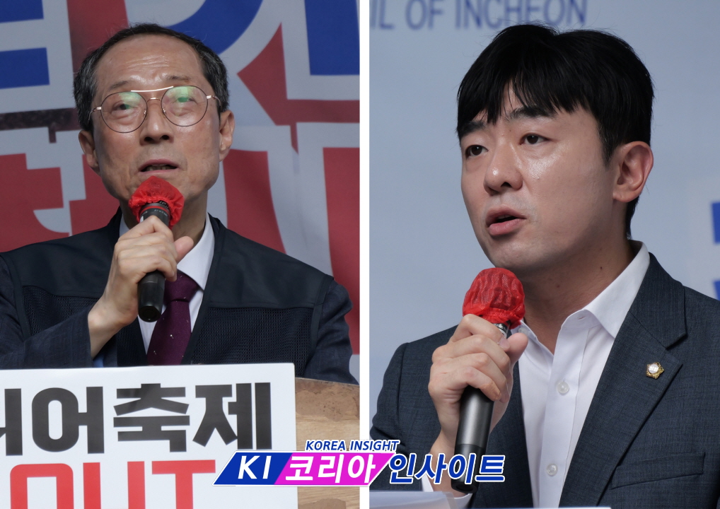 인천퀴어반대측, 퀴어행사장 옆에서 인천가족사랑축제 성대히 가져.